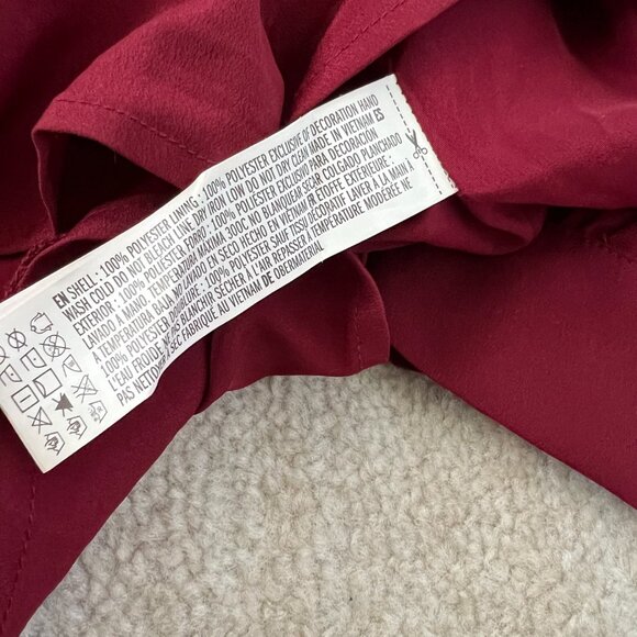 Forever 21 Long Sleeve Surplice Faux Wrap Shorts Romper S - Picture 10 of 10